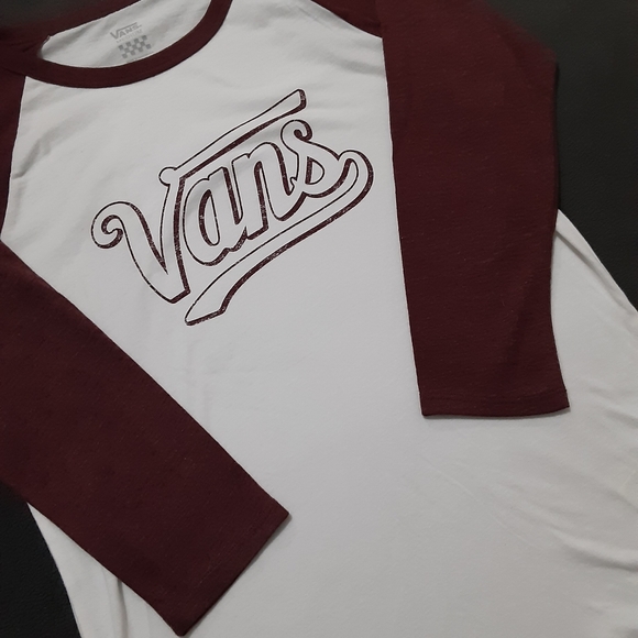Vans Womens Long Sleeve Crew Neck T-Shirt - Picture 3 of 5